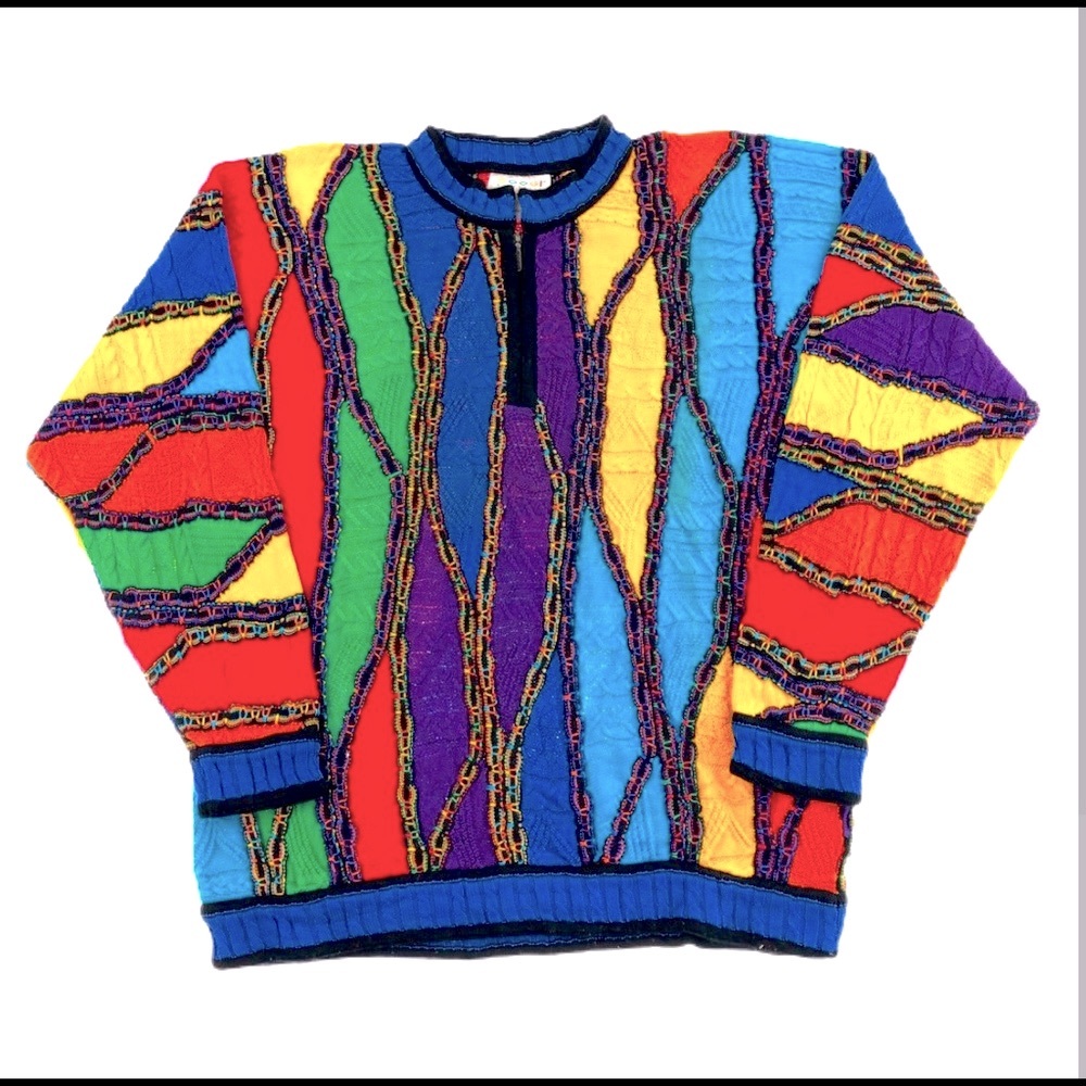 COOGI KNIT ZIP SWEATER